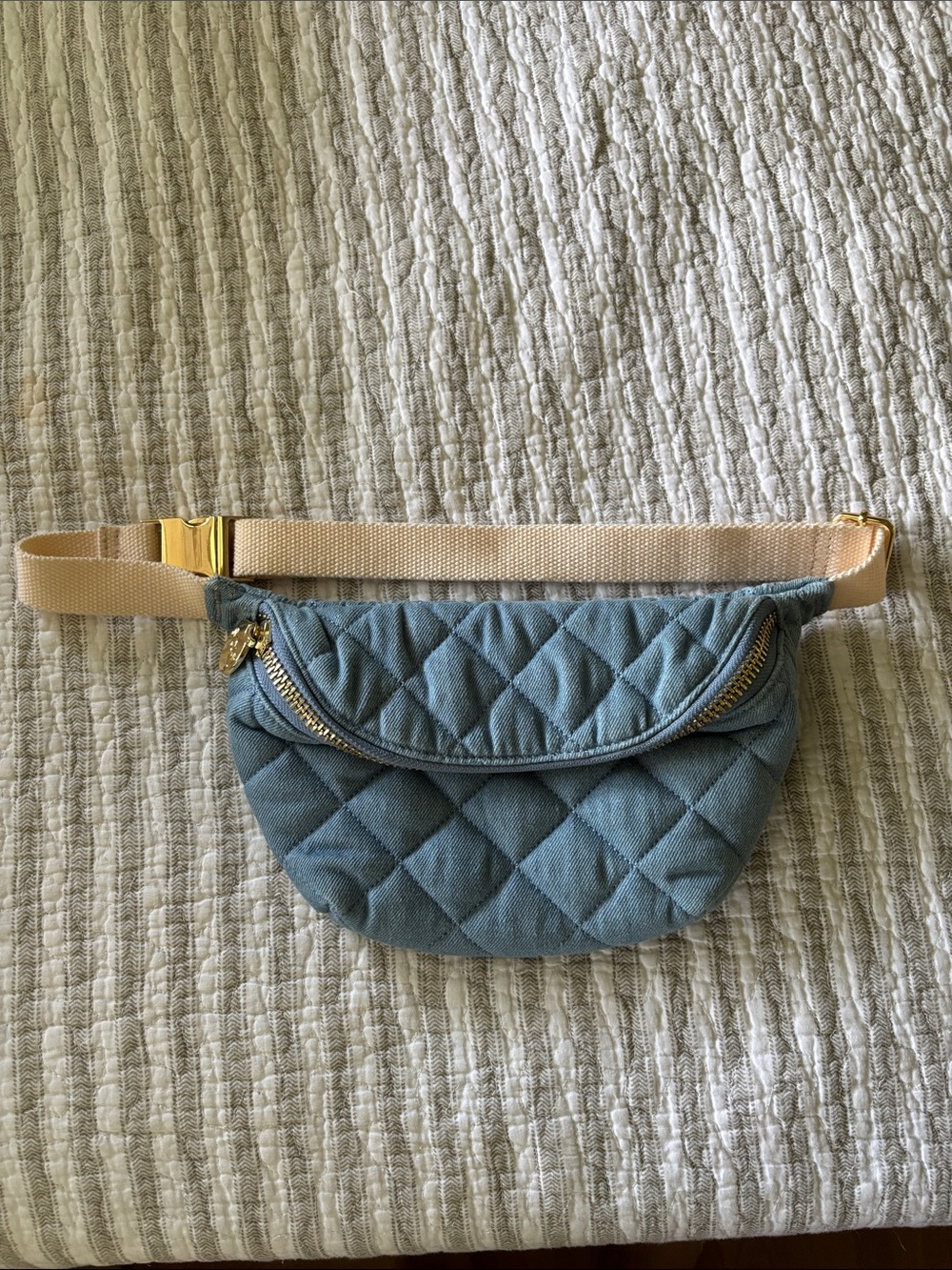 Stoney Clover Lane denim quilted fanny pack - kids